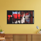 Offene Arbeit über die Open Red 18 Leinwand Fotomo (Insitu (Wohnzimmer))
