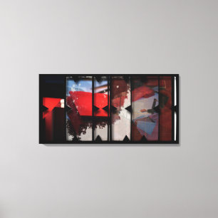 Offene Arbeit über die Open Red 18 Leinwand Fotomo