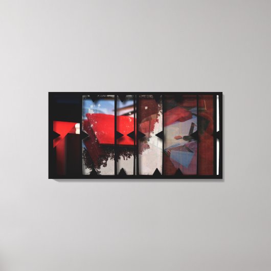 Offene Arbeit über die Open Red 18 Leinwand Fotomo (Vorderseite)