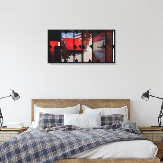 Offene Arbeit über die Open Red 18 Leinwand Fotomo (Insitu (Schlafzimmer))