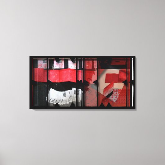 Offene Arbeit über Open Red 19 Leinwand Fotomontag (Vorderseite)