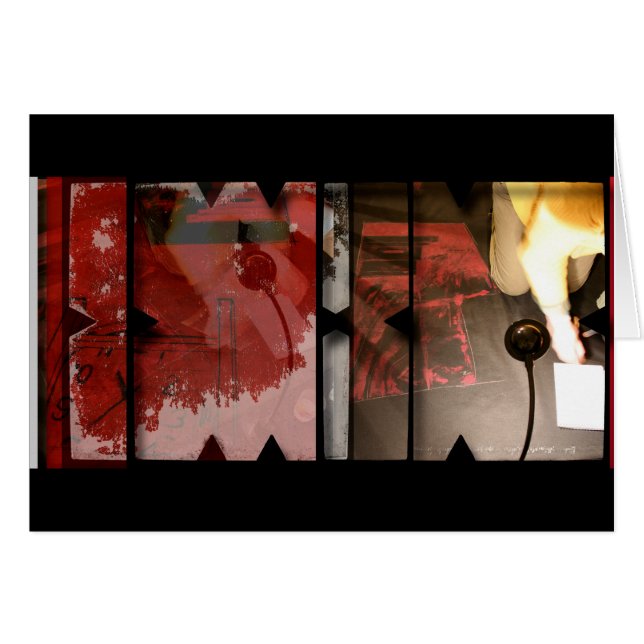 Offene Arbeit über Open Red 3 Fotocollage (Vorderseite (Horizontal))
