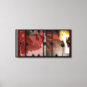 Offene Arbeit über Open Red 3 Leinwand Fotomontage