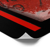 Offene Arbeit zum Open Red 6 Fotomontage Poster (Ecke)