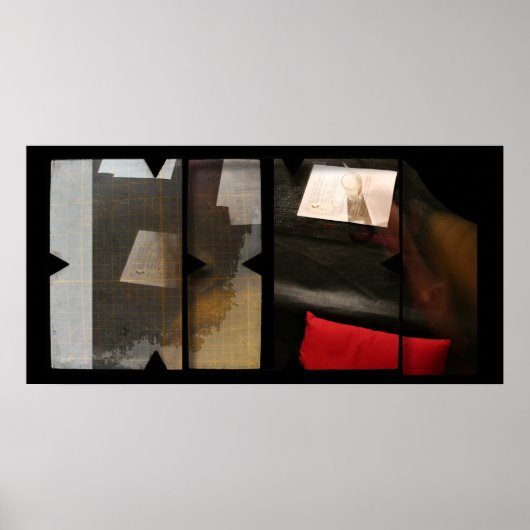 Offene Arbeit zum Open Red 8 Fotomontage Poster (Vorne)