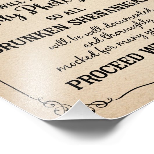 OFFENE Bar FÜR DAS ZEICHEN VON WEDEN ODER PARTY Fotodruck (Ecke)