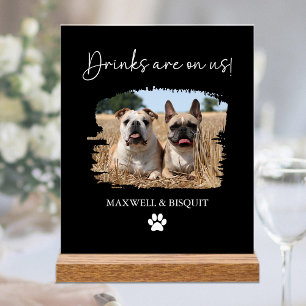 Offene Bar Haustier Trink Acryl Hochzeitsschild fü Acrylschild