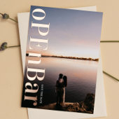 OFFENE BAR ROSE GOLD Save the Date DRUCKT Folieneinladung