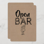 Offene Bar | TRAUZEUGE | TRAUZEUGE Funny Vorschlag Einladung (Vorne/Hinten)
