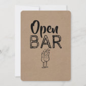 Offene Bar | TRAUZEUGE | TRAUZEUGE Funny Vorschlag Einladung (Vorderseite)