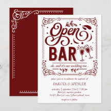 Offene Bar (und Hochzeit) | Rot und Weiß Micro