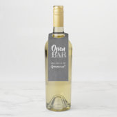 Offene Bar - Vorschlag "Funny Trauzeugen" Flaschenanhänger (Auf Flasche)