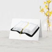 Offene Bibel Karte (Gelbe Blume)
