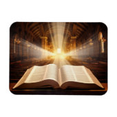Offene Bibel Lichtstrahlen Magnet (Horizontal)