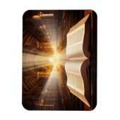 Offene Bibel Lichtstrahlen Magnet (Vertikal)