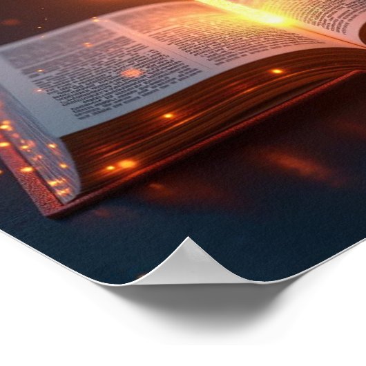 Offene Bibel Poster (Ecke)
