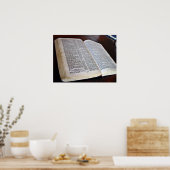 Offene Bibel Poster (Küche)