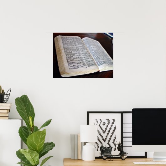Offene Bibel Poster (Heimbüro)