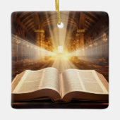 Offene Bibellichter Keramikornament (Vorderseite)