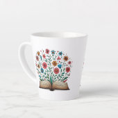 Offene Blume Milchtasse (Linke Ecke)