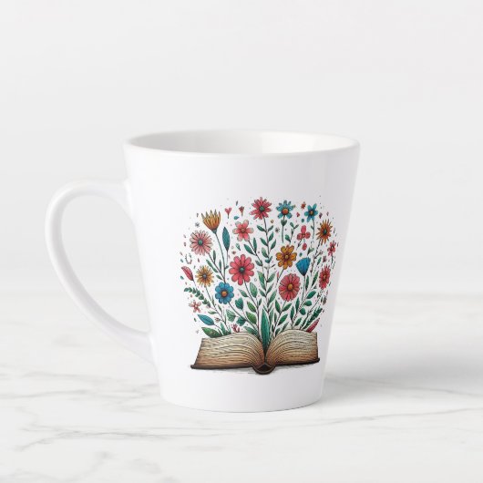 Offene Blume Milchtasse (Links)