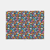 "Offene breite!" Pillendruck-Fleecedecke Fleecedecke (Vorderseite (Horizontal))