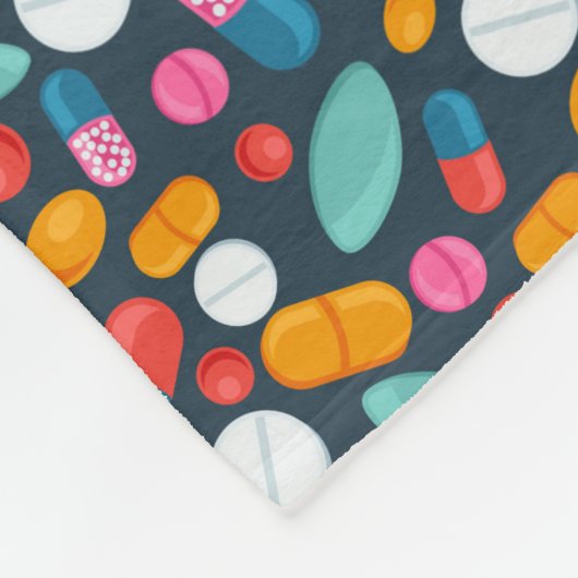 "Offene breite!" Pillendruck-Fleecedecke Fleecedecke (Ecke)