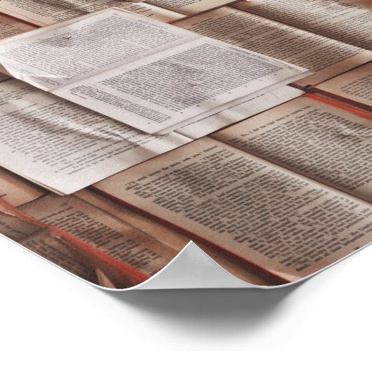 offene Bücher Poster (Ecke)