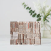 offene Bücher Postkarte (Stehend Vorderseite)