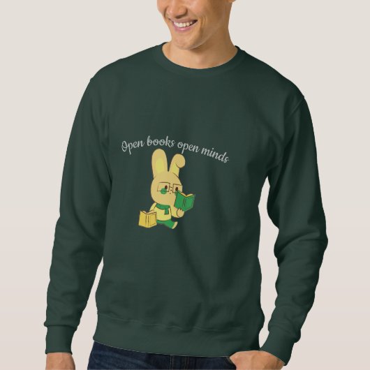 Offene Bücher Sweatshirt (Vorderseite)