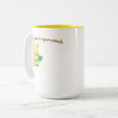 Offene Bücher Zweifarbige Tasse (Vorderseite Links)