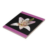 Offene dekorative Lilienfliese Fliese (Seite)