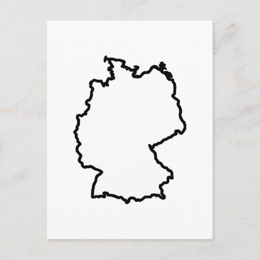 OFFENE DEUTSCHE KONTUR POSTKARTE (Vorderseite)