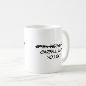 Offene Diskussion Kaffeetasse (VorderseiteRechts)