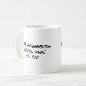 Offene Diskussion Kaffeetasse (Vorderseite Links)