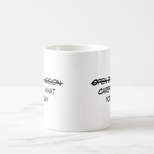 Offene Diskussion Kaffeetasse (Mittel)