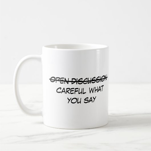 Offene Diskussion Kaffeetasse (Links)