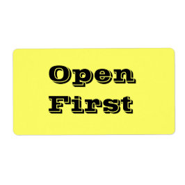 Offene, erste bewegliche Labels in Gelb