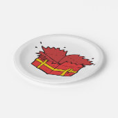 Offene Gegenwart Pappteller (Schrägansicht)