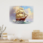 Offene Gewässer Poster (Küche)
