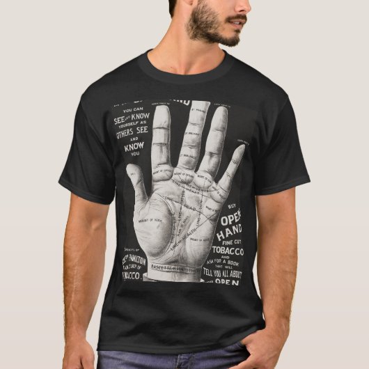 Offene Hand, Handlesen T-Shirt (Vorderseite)