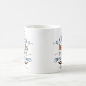 Offene Hände empfangen Größeres Moderne christlich Kaffeetasse (Mittel)