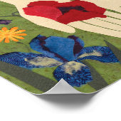 Offene Hände im Blumengarten-Klein Poster (Ecke)