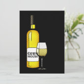 Offene Hausankündigung: Halbfabrikwein Ankündigung (Stehend Vorderseite)