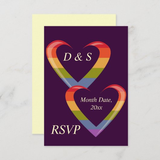 Offene Herzen Einladung (Vorne/Hinten)