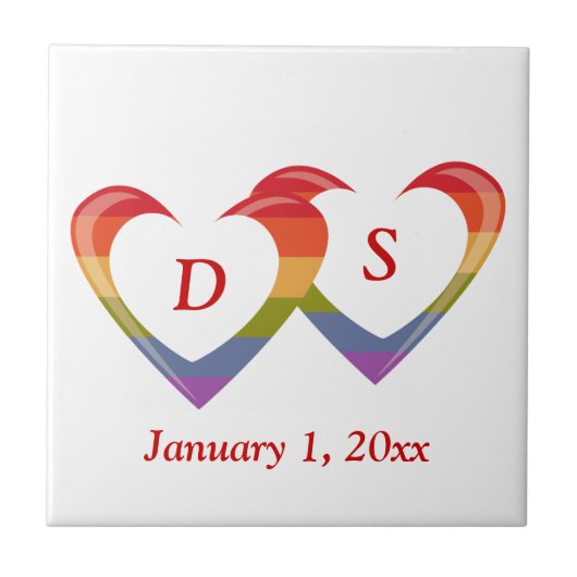 Offene Herzen Fliese (Vorderseite)