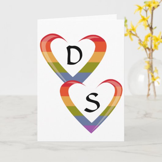 Offene Herzen Karte (Gelbe Blume)