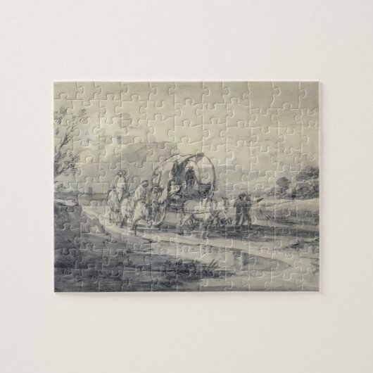 Offene Landschaft Thomas Gainsboroughs | mit Hirt Puzzle (Horizontal)