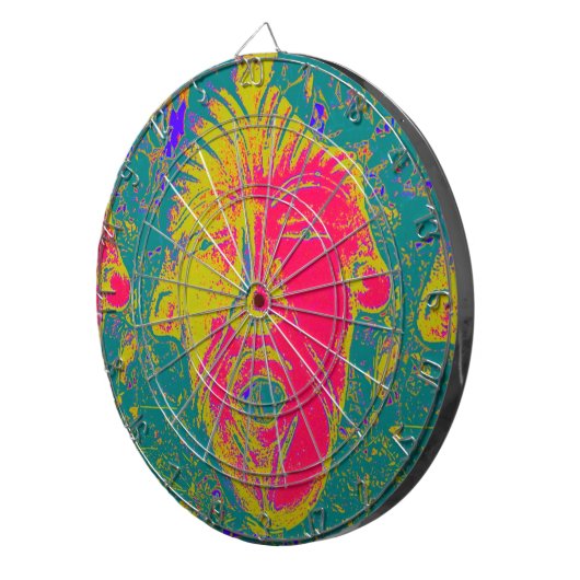 offene Maske Dartscheibe (Vorderseite rechts)