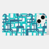 Offene moderne Rechtecke Mitte des Jahrhunderts Case-Mate iPhone Hülle (Rückseite (Horizontal))